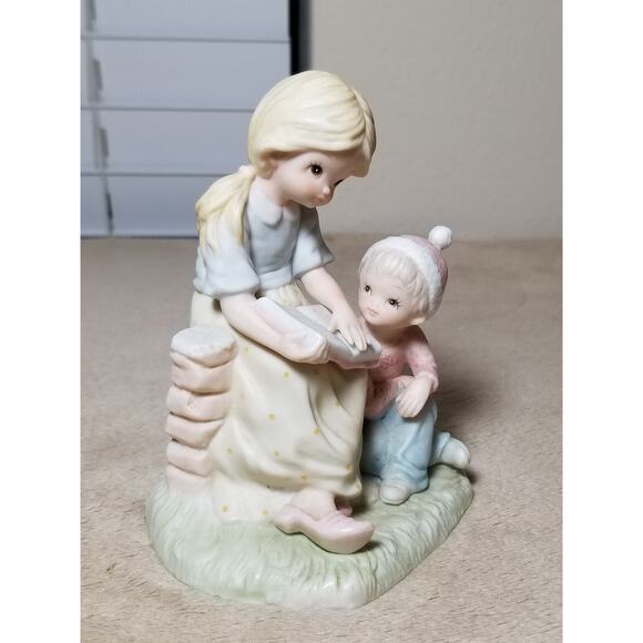 Lefton China Learning From The Bible Figurines 5" Hand Painted Taiwan Vintage - Picture 4 of 6